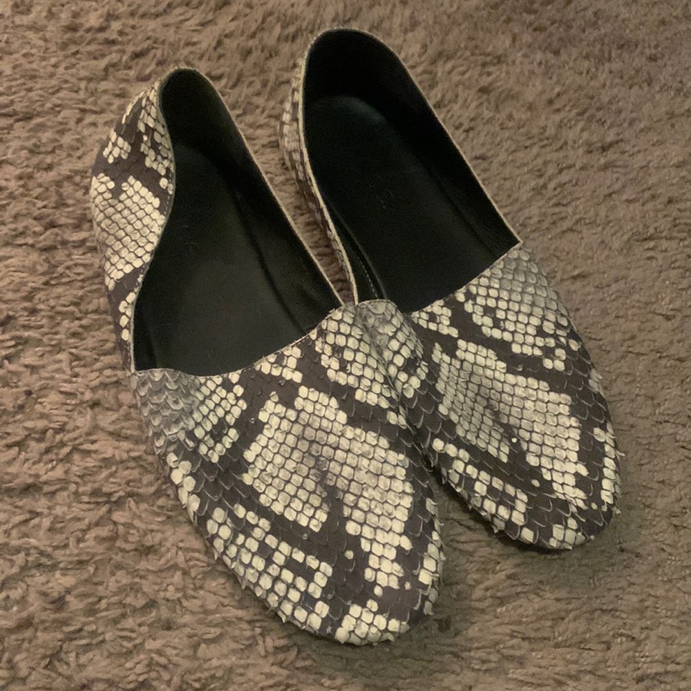 Vince snake print shoes